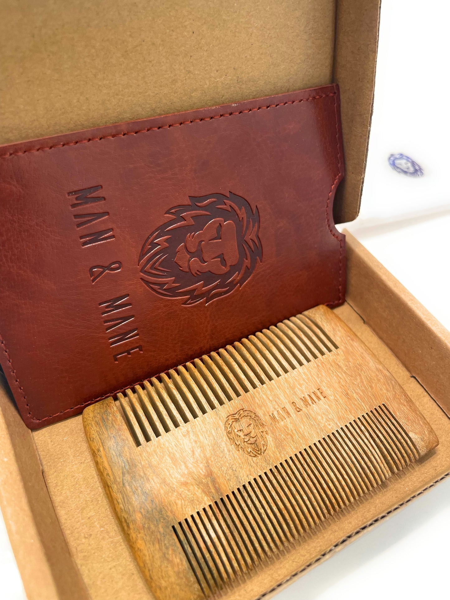 Green Sandalwood Beard Comb