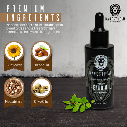 ManeStream by Man & Mane Beard Oil - Fall (Sandalwood)