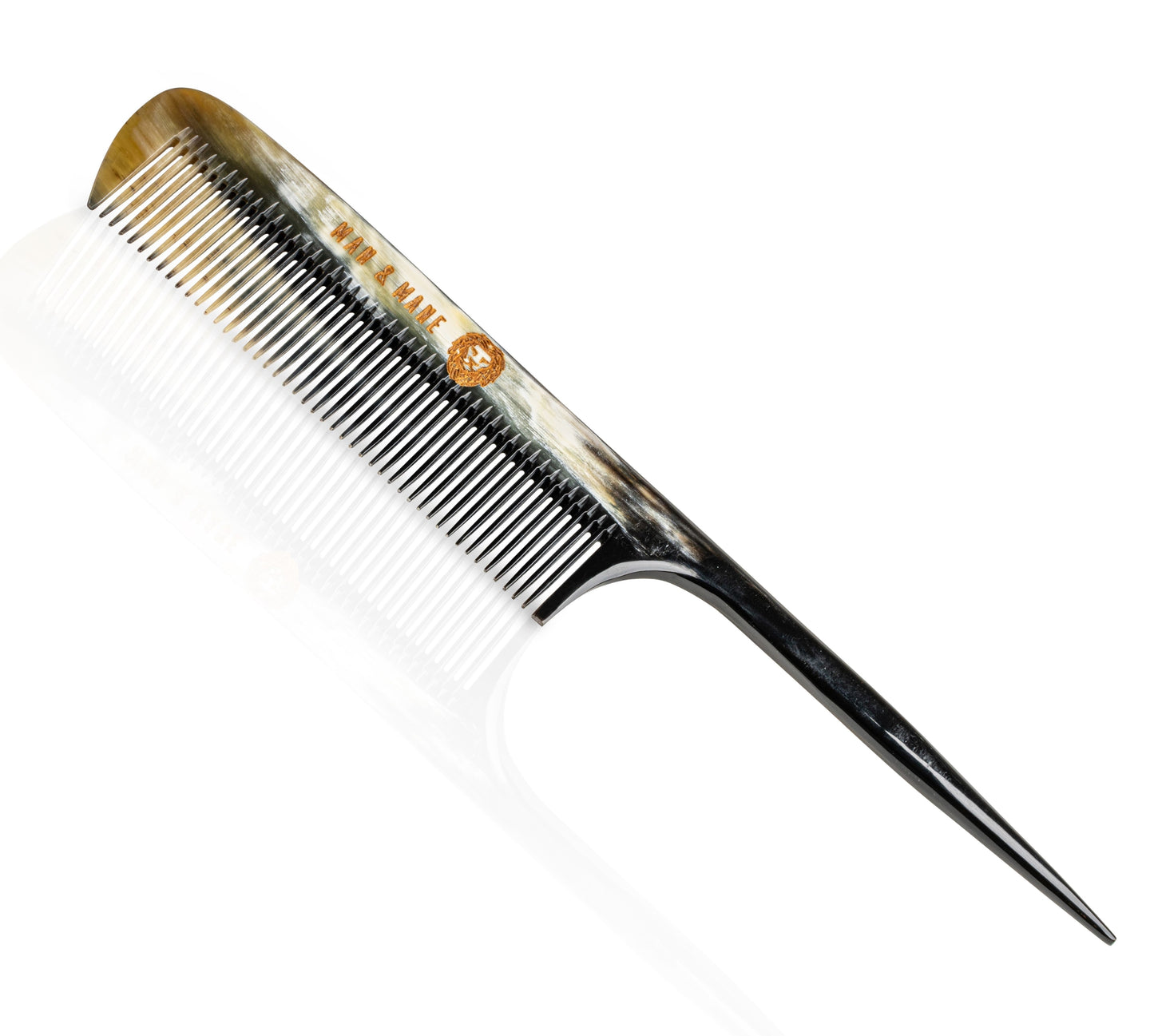 Premium Handmade Oxhorn Rattail Styling Comb for Men & Women
