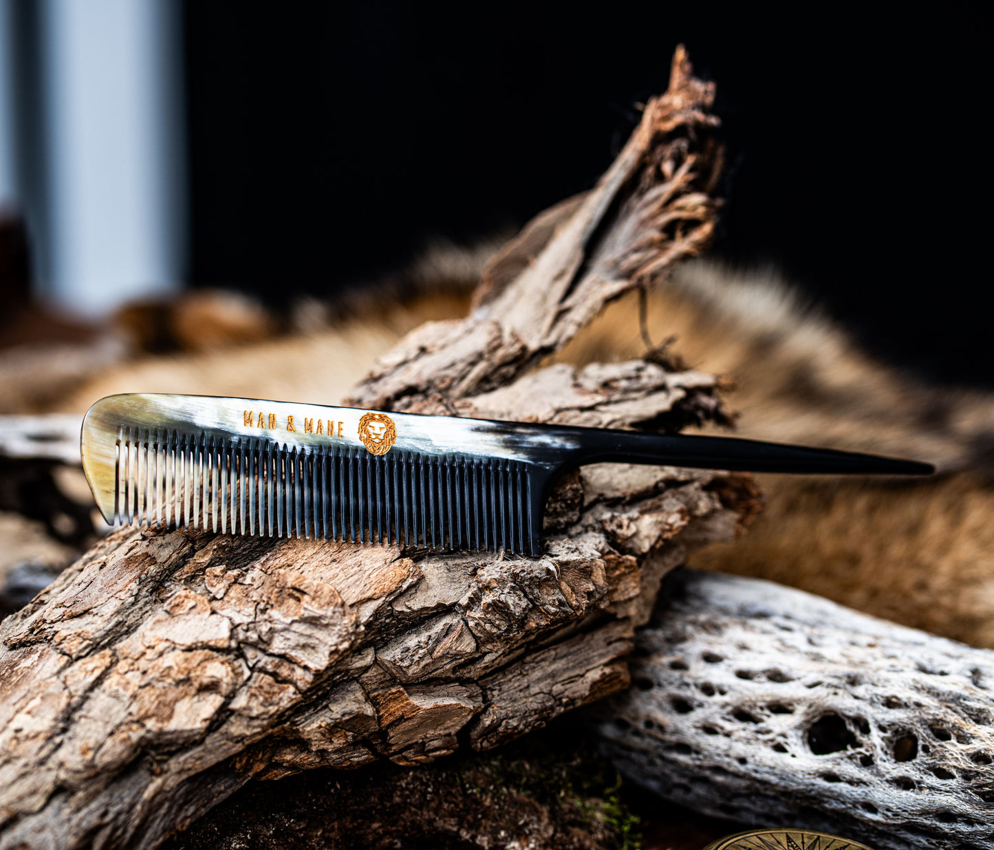 Premium Handmade Oxhorn Rattail Styling Comb for Men & Women