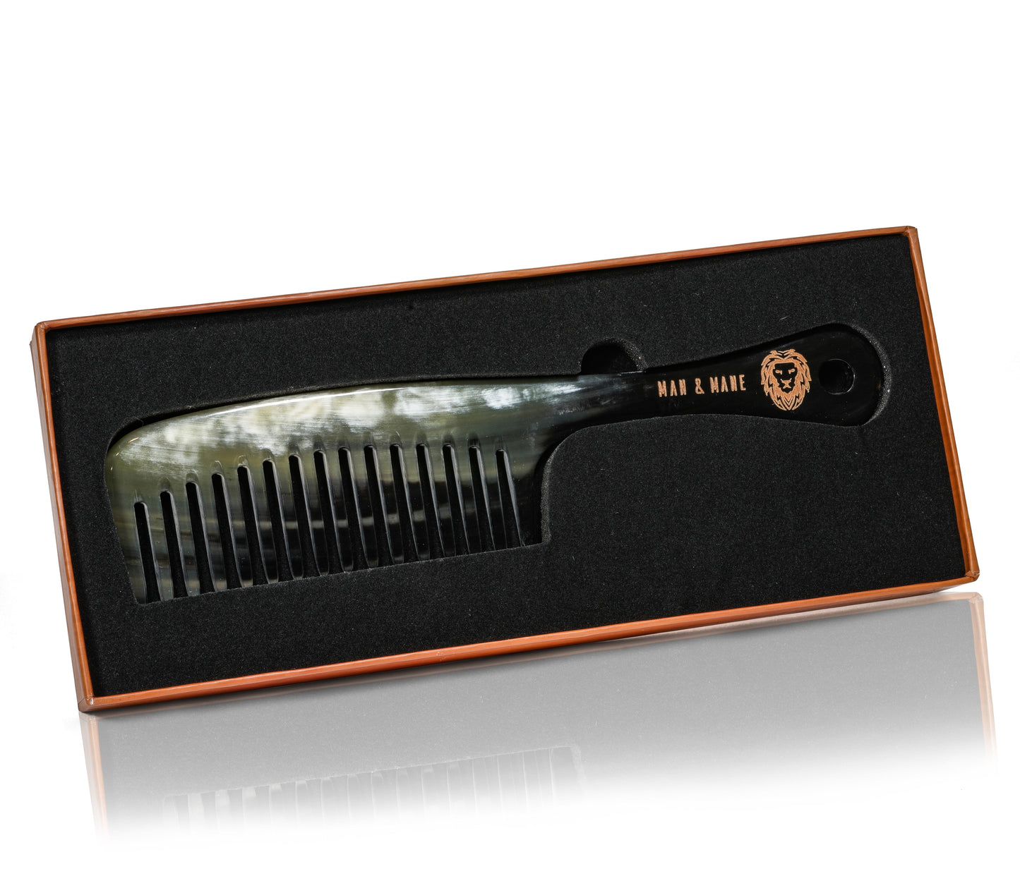 Premium Handmade Oxhorn Wide Tooth Detangling & Styling Comb for Men & Women