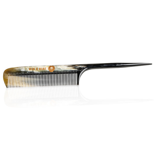 Premium Handmade Oxhorn Rattail Styling Comb for Men & Women