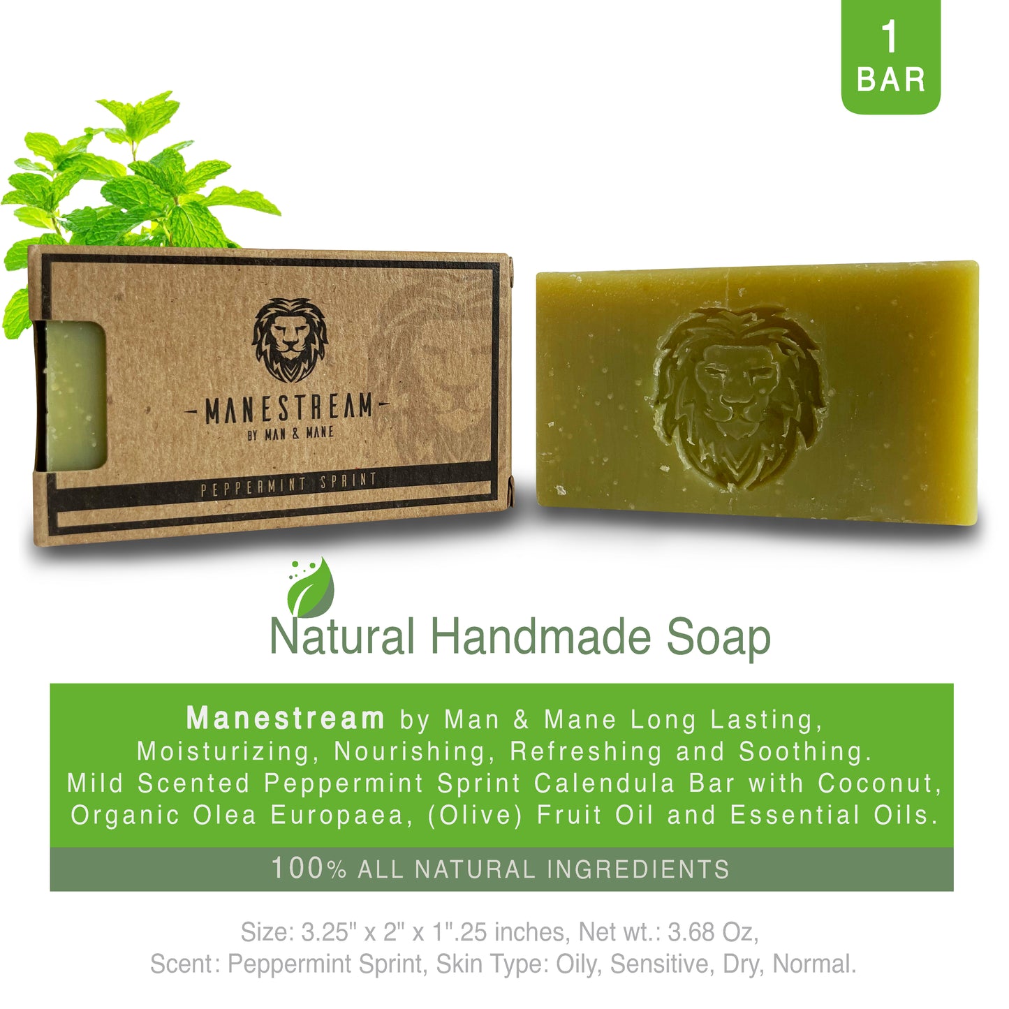 Natural Handmade Skin & Shampoo Bar Soap